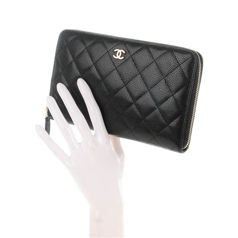 Chanel zip around organizer wallet